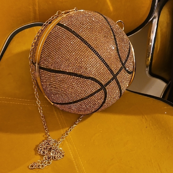 Crystal Basketball Clutch Bag - Picture 3 of 4
